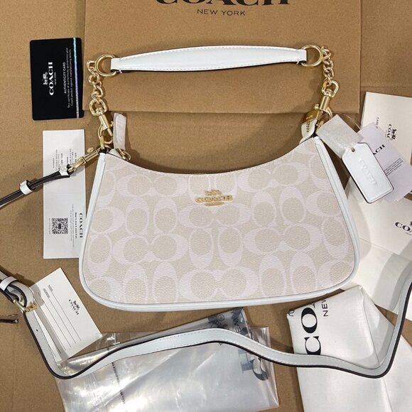 🍵Coach Teri Mini Leather Shoulder Bag - Picture 1 of 9